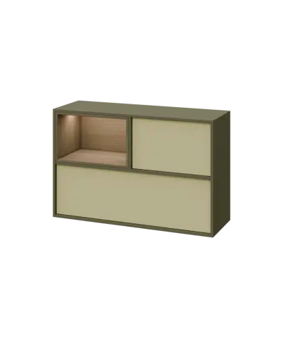 ERY H1231 L horní modul, levý, 2-výklop/nika, 770x1200x400, zelená